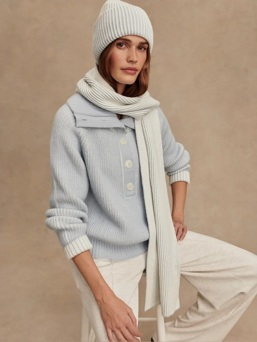 NWT Varley Filey Plated Sweater Anthropologie